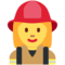 Woman Firefighter emoji on Twitter